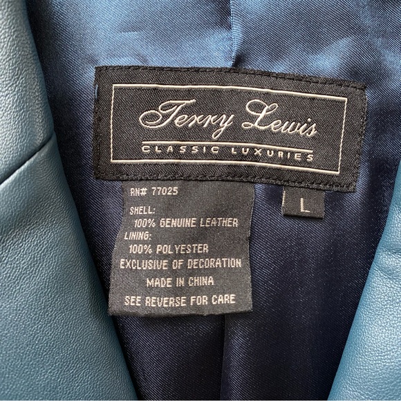 Terry Lewis Classic Luxuries Genuine Leather Women’s Jacket Size Large NEW - Picture 8 of 12